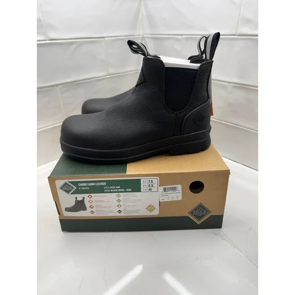 MUCK‎ MEN'S CHORE FARM LEATHER CHELSEA BOOT men's 7.5