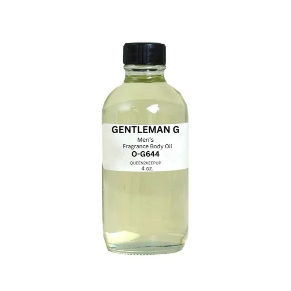 Gentleman G (Men) Body Oil 4 oz Fragrance All Natural Pure Uncut Scent