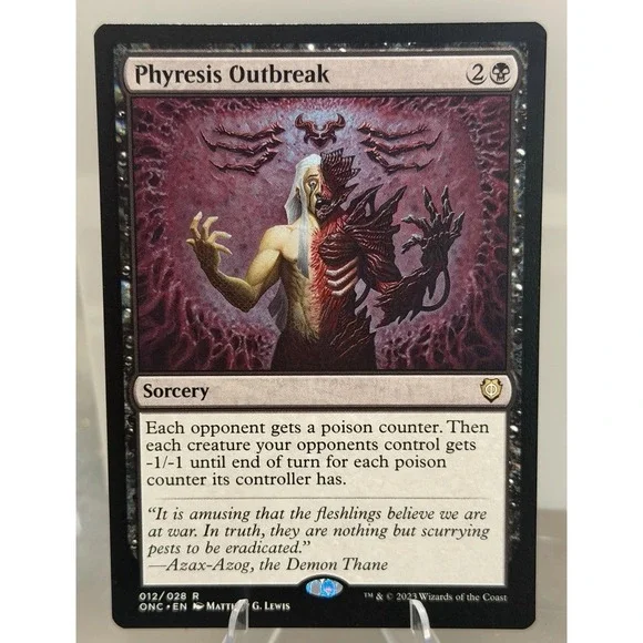 Phyresis Outbreak MTG ONC 012 Rare  Infect Commander Poisonn