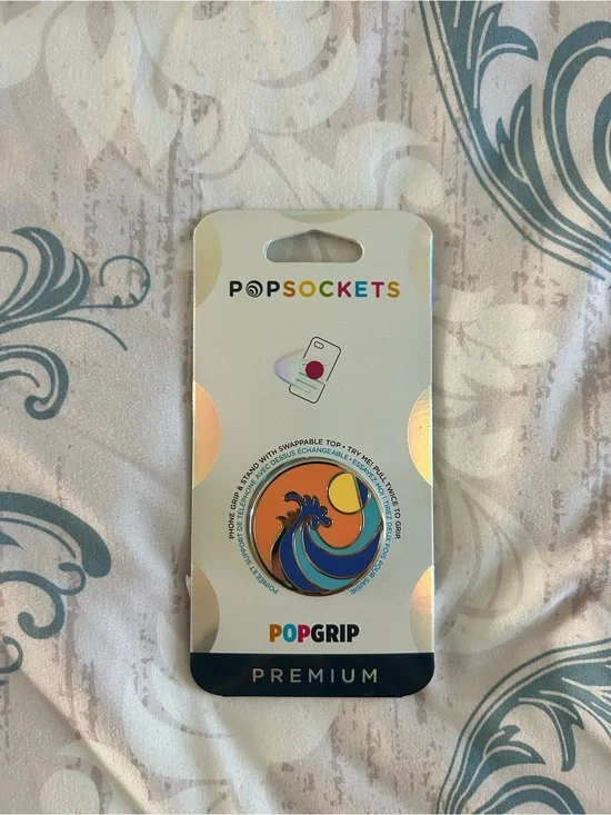 Ride The Wave Coral Metal Premium PopSocket