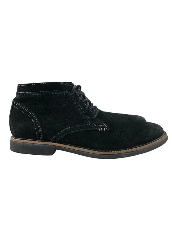 Skechers Mens Size 10.5 Mark Nason Stroud Black Leather Suede Chukka Boots 68099