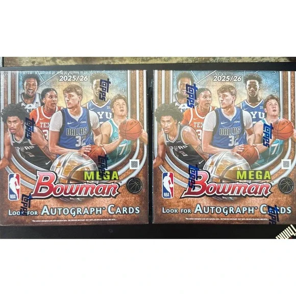 2025/2026 Bowman Basketball Mega Box X 2