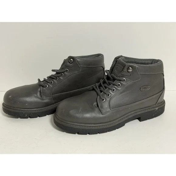 Lugz Men's Mantle Mid Chukka Boots in asphalt grey, Men's Size 11