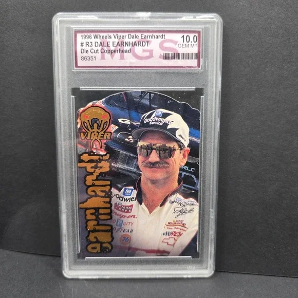 Wheels Viper Dale Earnhardt OS Black 1996 Die Cut Copperhead MGS 10.0