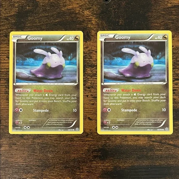 Pokemon Goomy Cards Kids Gift Game