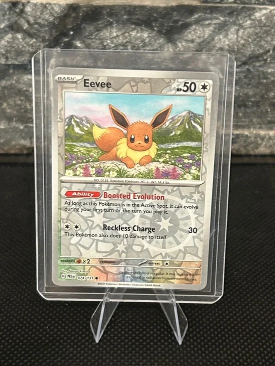 Pokemon Eevee 074/131 Reverse Holo from Prismatic Evolutions Set M/NM