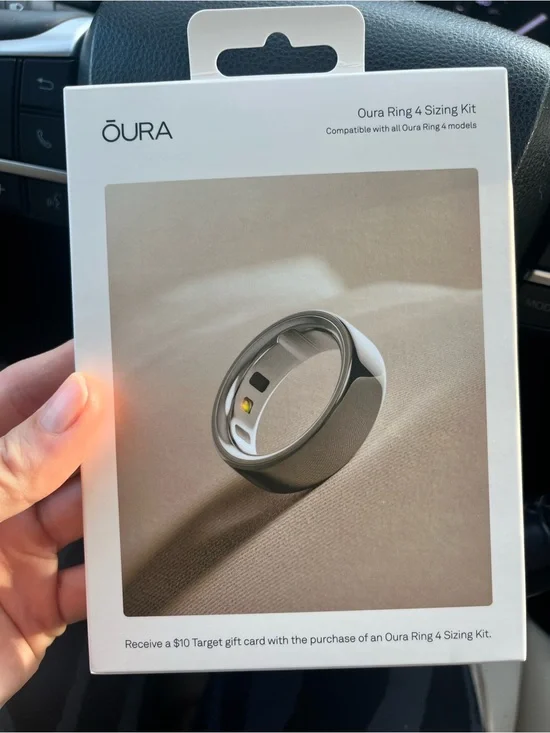 Oura Ring 4 Sizing Kit — Black and White