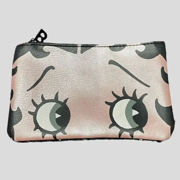 Betty Boop x ipsy Cosmetic Zippered Sequins Pouch Bag EUC