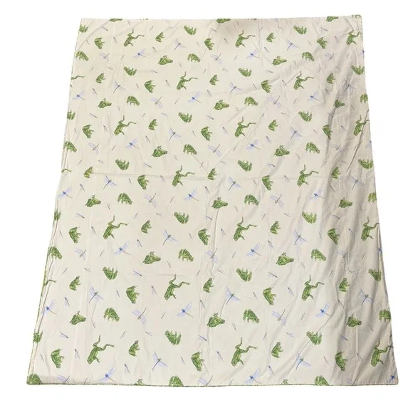 Dransfield & Ross Full Comforter‎ Yellow Frog Dragonfly Reversible Lake House