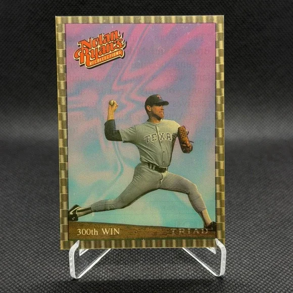 Nolan Ryan 1993 Triad Whataburger Holo 300th Win Rangers NM