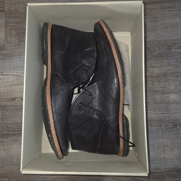Timberland Boot Company Black Leather Wodehouse Chukka Ankle Boots Men's Size 13