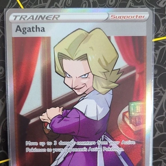 Agatha 186/198 Pokemon TCG Chilling Reign Holo Full Art
