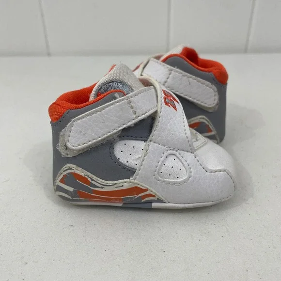 Air Jordan VIII 8 Orange Blaze/Stealth 2007 305362-102 Toddler Soft 1C NO BOX