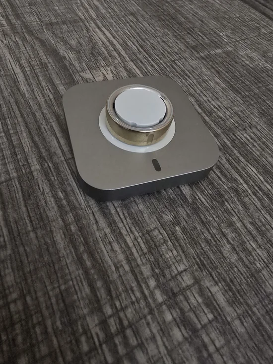 Size 8 GOLD Oura Ring with Charger Base