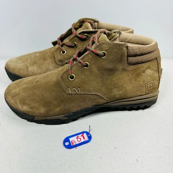 5.11 Pursuit Men's Chukka Boots Size 11 Dark Cayote Suede Tan