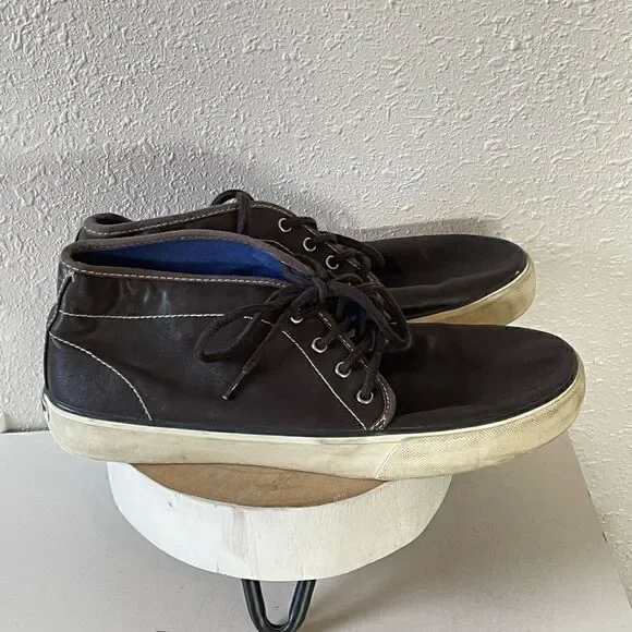 Pre-Owed American Eagle Mens Brown Mid Top Sneakers Ankle Chukka Shoes Size 11