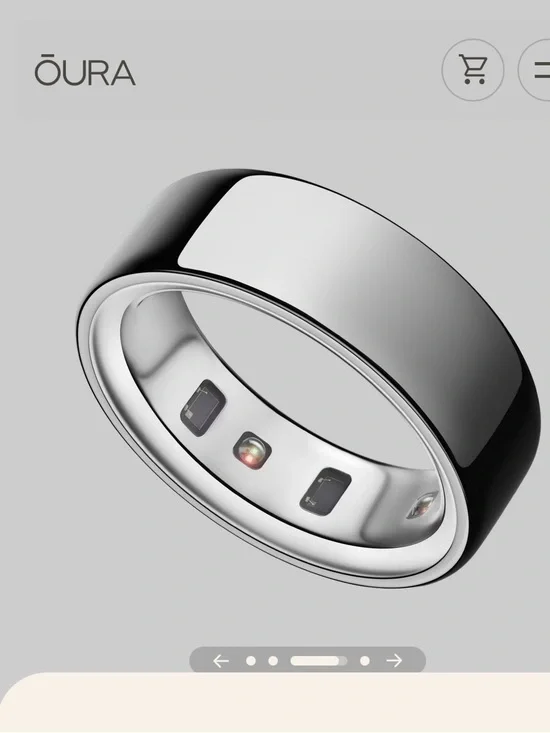 Oura Ring 4 (Silver) Smart Health Ring Brand New Size 8