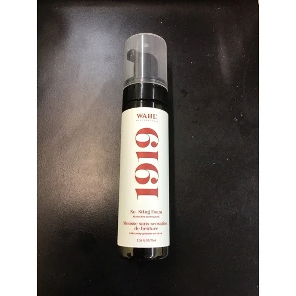 WAHL Professional 1919 No Sting Foam Alcohol Free Soothing Tonic for Men 2.36 Oz