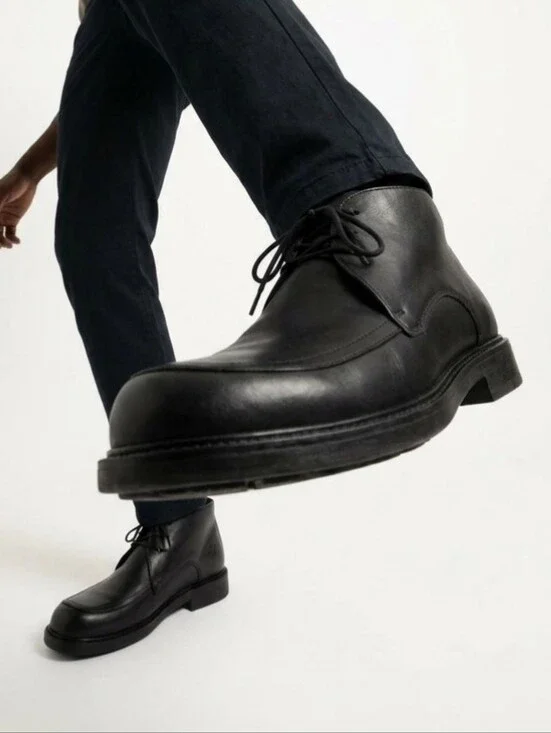 Footprints By Birkenstock Mens 41=8 To 8.5 Cornwall Chukka Boots Black Leather