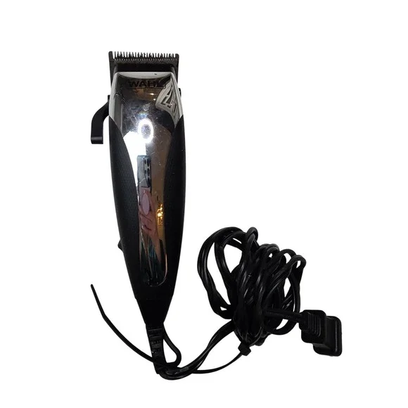Wahl Precision Hair Clipper Model CMA Corded Electric Trimmer Chrome Black 9W A2