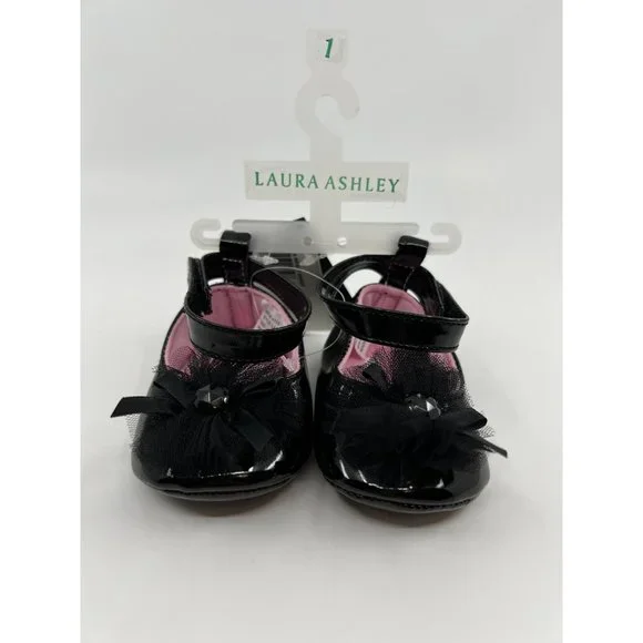 New Laura Ashley Infant Girls Dress Shoes Size 1