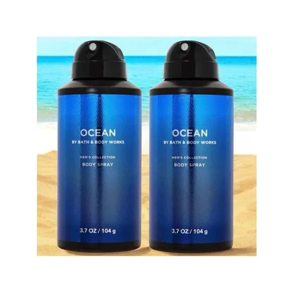 Bath & Body Works Lot of 2 OCEAN Men’s Collection Body Spray Cypress Vetiver Air