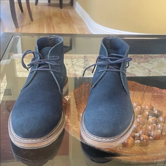 Joseph Abboud Men's Blue Suede Chukka Boots Size 9.5