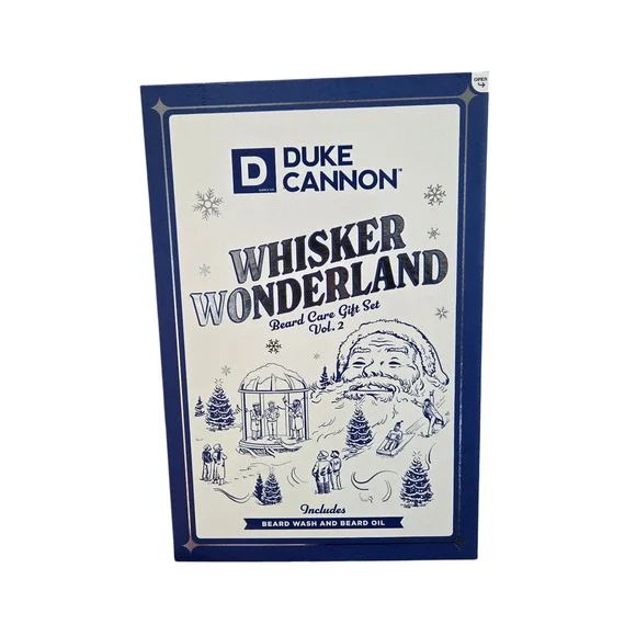 Duke‎ Cannon Whisker Wonderland Beard Care Gift Set Vol 2 Beard Wash Oil - NEW
