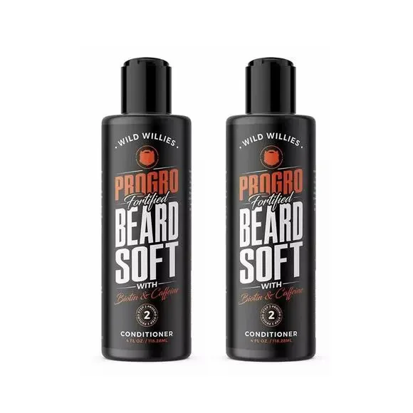 2 New Wild Willies ProGro Fortified Bear Soft Revitalizing Conditioner 4 fl oz
