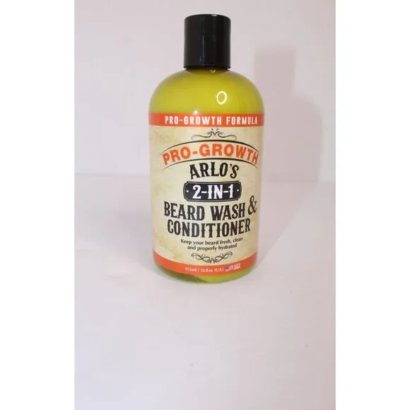 Arlo's Pro-Growth‎ Formula 2-in-1 Beard Wash & Conditioner 12 oz Hydration