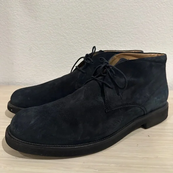 TOD'S Polacco‎ Navy Suede Chukka Boot