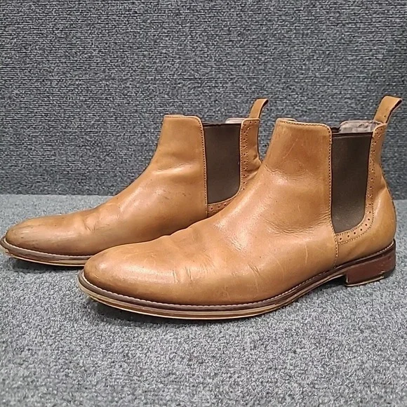 Johnston & Murphy Chelsea Boot 59-2070 Tan Men's 10.5D‎