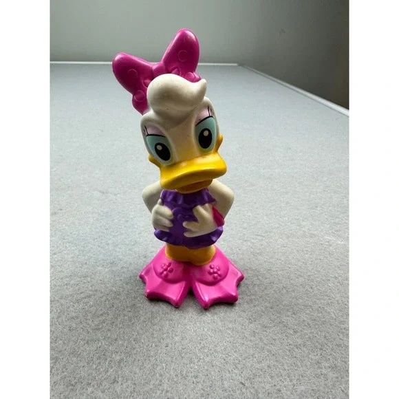 Disney Daisy Duck‎ Figure Cake Topper Toy Plastic 2014 Mattel - 4.25