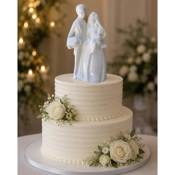 Royal Doulton Images Bride Groom Figurine HN 3281 White Porcelain 1991 Vintage