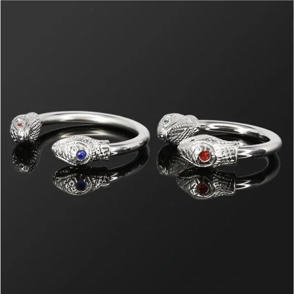 Men’s Stainless Steel Snake glans ring