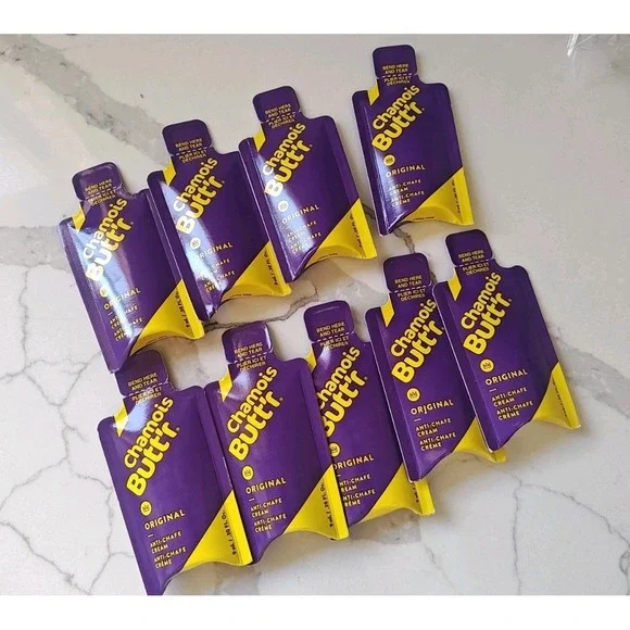 Chamois Butt'r Anti Chafe Cream 9 Individual 9mL‎ packets Non Greasy Lubricant