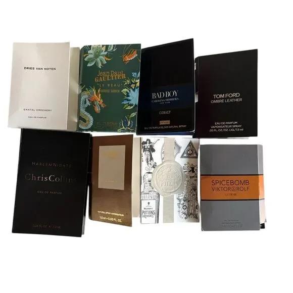 Luxury Men's Fragrance Discovery Set: Burberry, Chris Collins, Tom Ford ++ NEW