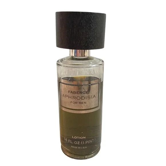 Vintage Faberge Aphrodisia for Men Cologne 16 oz USA Splash Lotion 1‎ Pint RARE