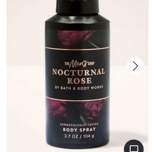 Bath & Body Works Nocturnal Rose Body Spray - The Mens Shop - Full Size - NEW