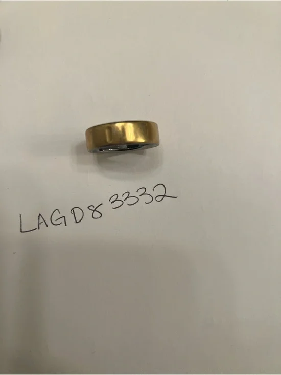 Gold Oura Ring 4, Size 13, with Charging Port