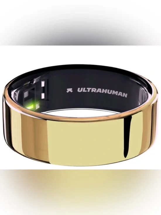 Ultrahuman Bionic Gold Smart Ring Size 8– Health & Activity Tracker (NEVER WORN)
