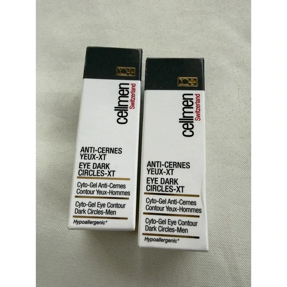 Lot of 2 Cellmen Switzerland Eye Dark Circles-XT Cyto-Gel Men 0.10oz 3ml Travel