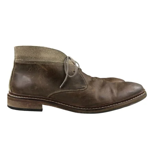 Cole Haan Men's Size 10.5M Williams Welt II Brown Leather Ankle Chukka Boots