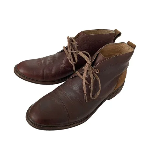 Ugg Glen Chukka Boots Size 10 Mens Brown Leather Lace Up Shoes