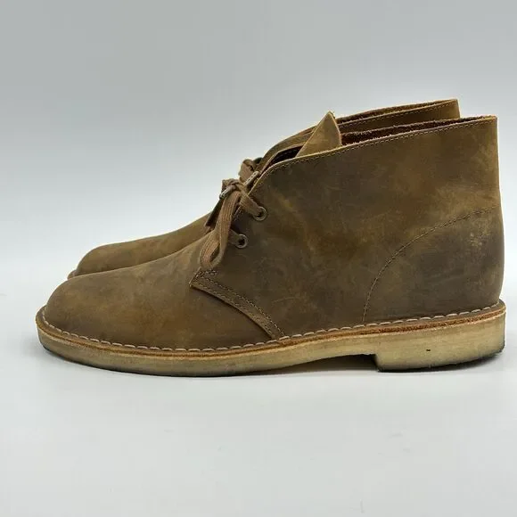 Clark’s Originals Desert Boot Mens Size 10.5 M Brown Leather Lace Up Chukka