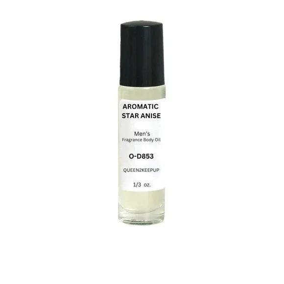 Aromatic Star Anise (Men) Body Oil 10 ml Fragrance Natural Scent Glass Bottle