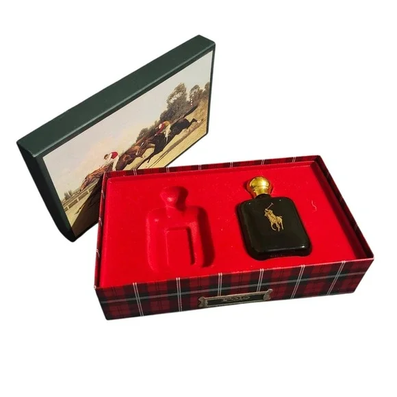 Vintage 1980s Polo Ralph Lauren Green After Shave Balm 4oz Cosmair & Gift Box