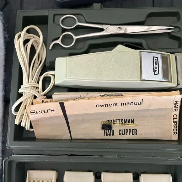 Craftsman Adjustable Hair Clipper In Permanex Case *Works*