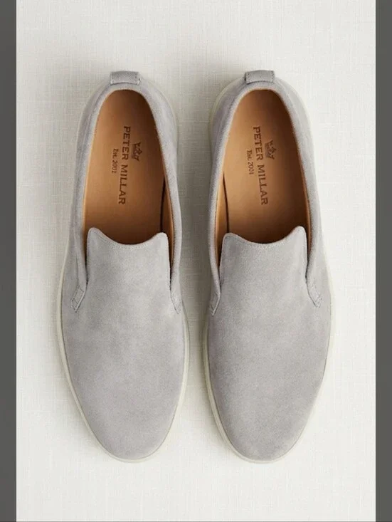 Peter Millar Excursionist Chukka Boots in gray suede Size 11