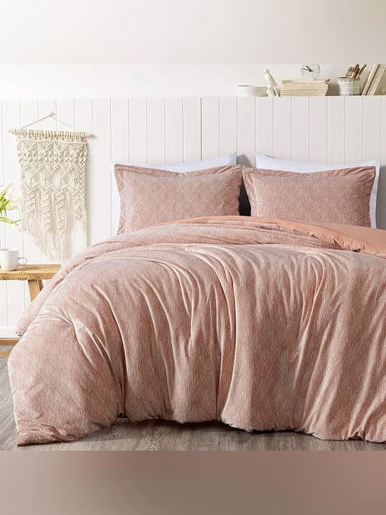 3 piece embossed velvet king size comforter set